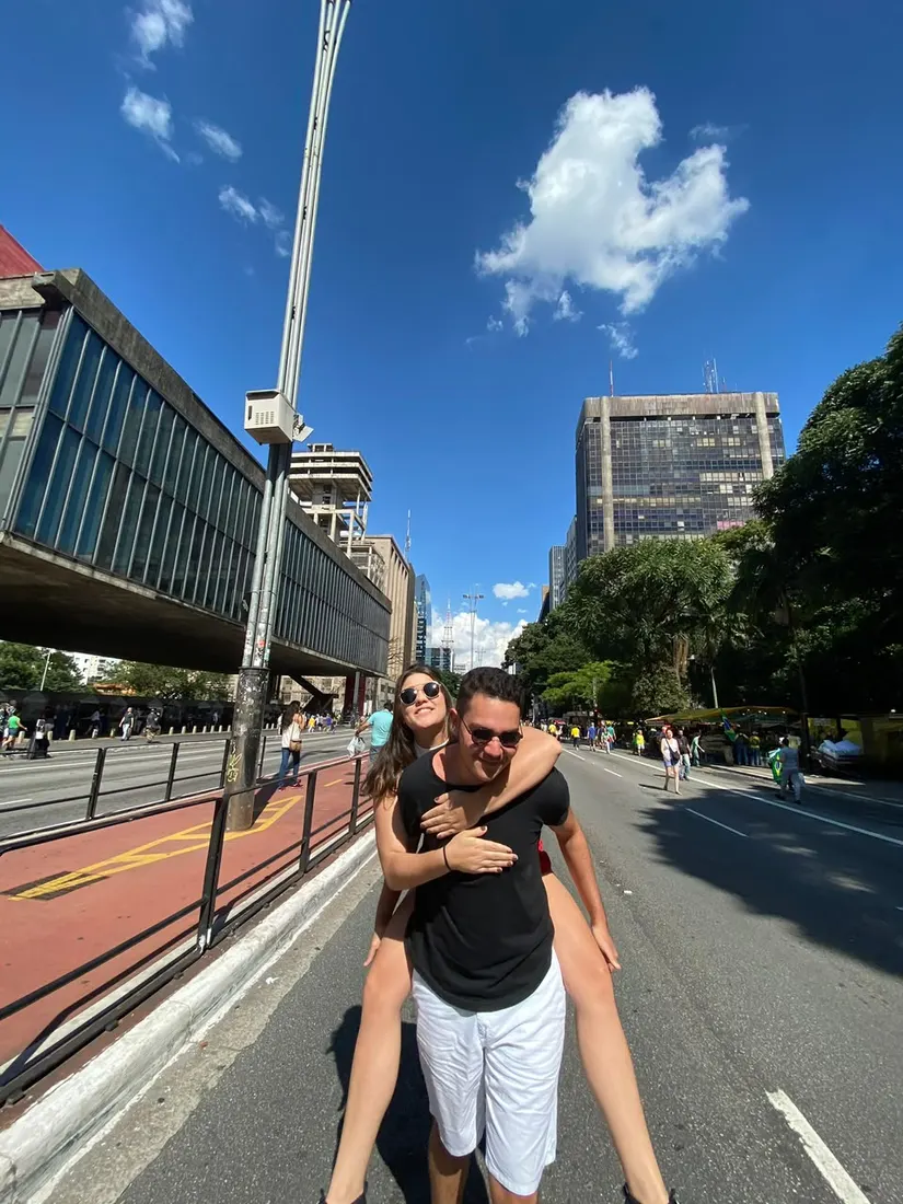 Minca e Jo&atilde;o em S&atilde;o Paulo
